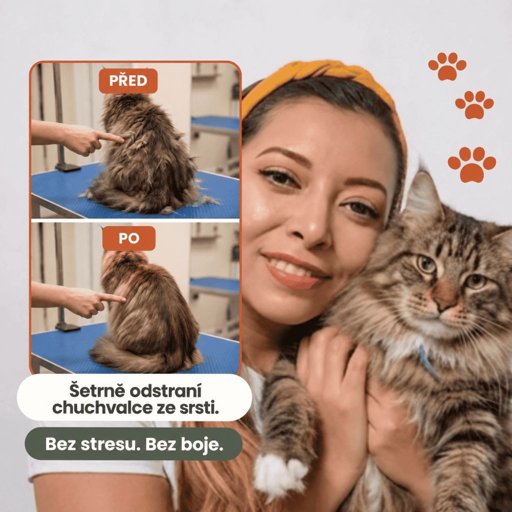 Tichý zastřihovač proti zacuchání